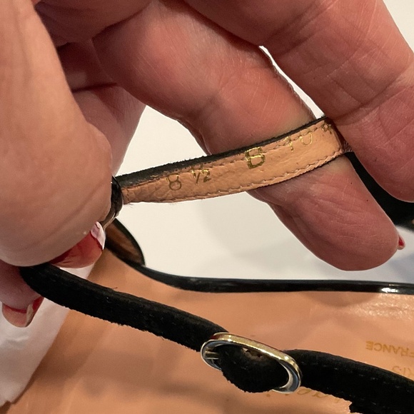 ROBERT CLERGERIE Daltord Black Patent & Suede Pointed Toe Heels Size 8.5 - Picture 10 of 11